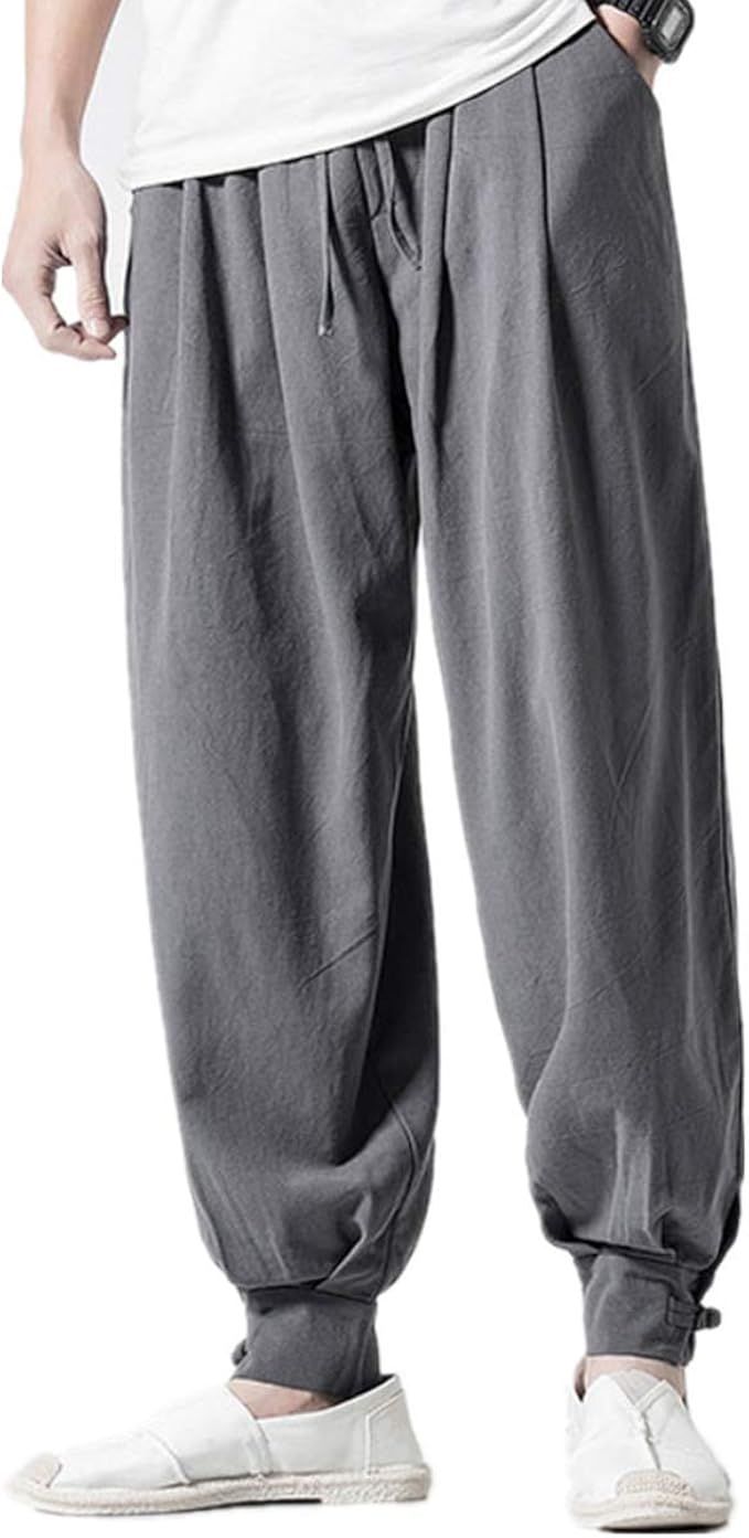 Amazon Kajikaji メンズ サルエルパンツ ガウチョパンツ M 5xl 無地