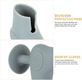Toddmomy 2Pcs Silicone Door Handle Covers Suction Cup Noise-Free Wall Protector view 4