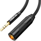 Tisino 1/4 to 3.5mm Adapter, 1/4" Female to 1/8" Male Stereo Audio Adapter for Headphone, Amplifiers, Guitar, Amp etc. - 1ft/30cm
