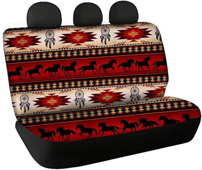 GLENLCWE Southwestern Navajo Horse Aztec Native Stripe Print Seat