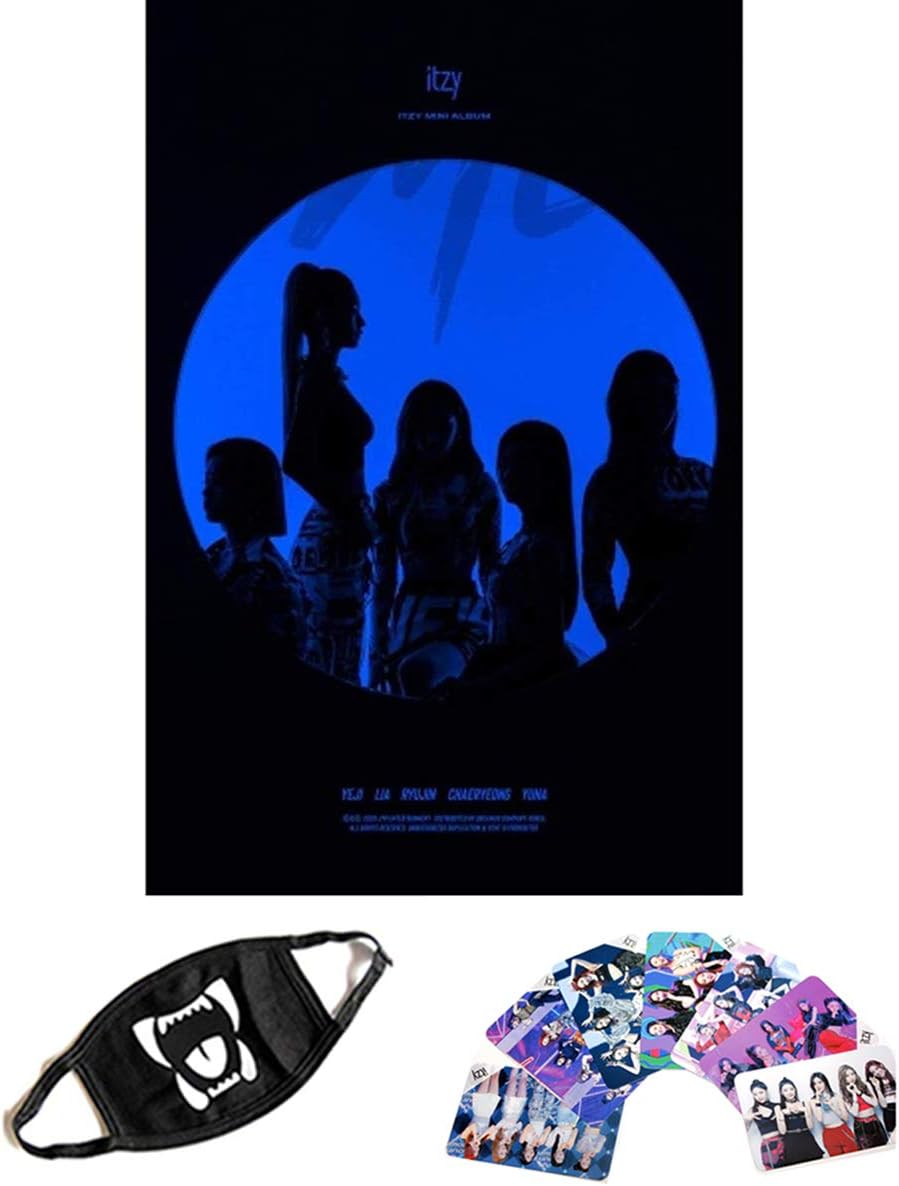 JYP Ent Itzy - It'z me + CD + Photobook + Cover Postcard + PreOrder Benefits + Folded Poster + Extra Seller Gifts(Kpop Idol Mask + Double Side Photo Cards) (Random ver)