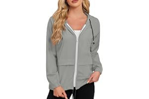 Raincoat Women's Lightweight Waterproof Rain Jackets Packable Outdoor Hooded Windbreaker Outdoor Hiking Travel Jacket