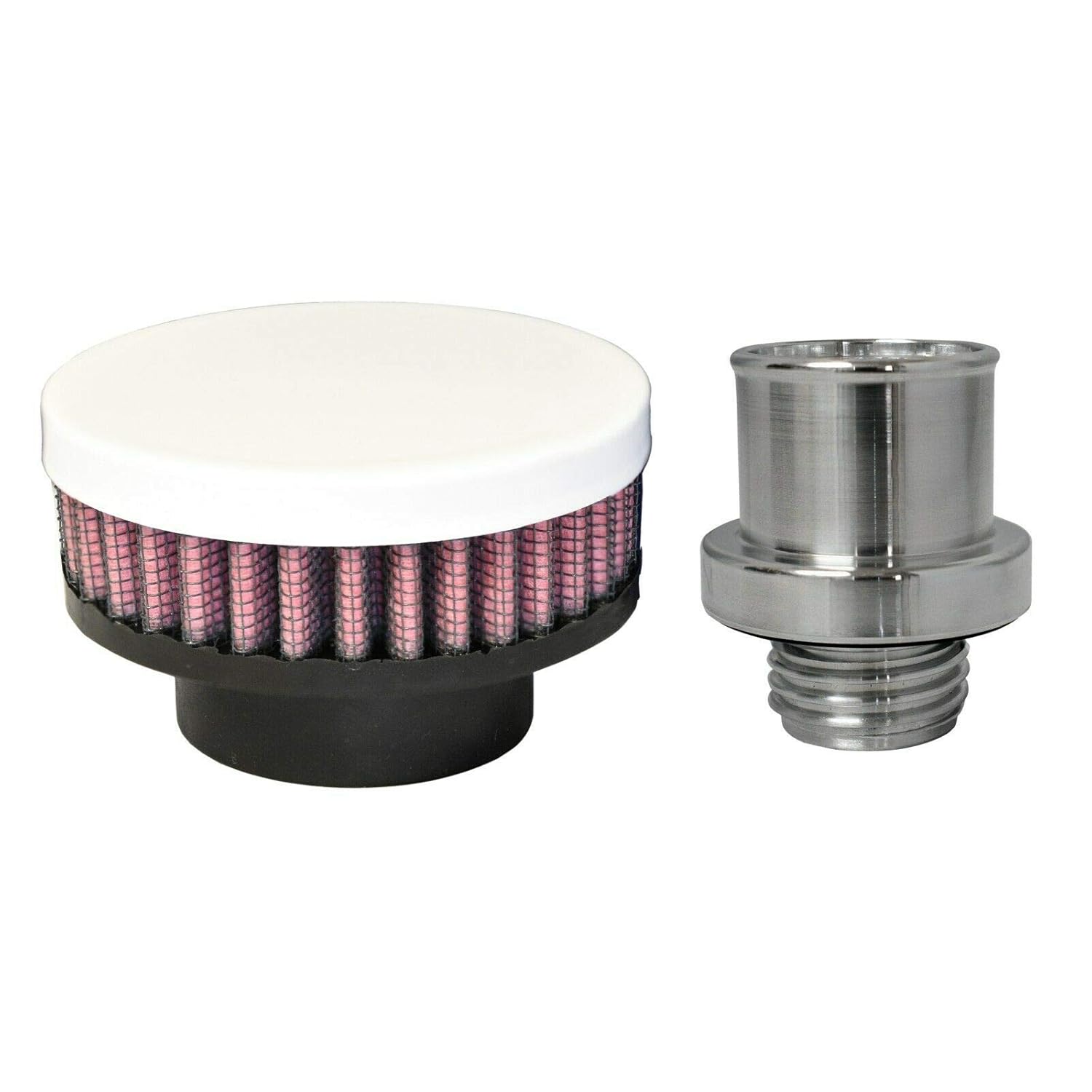 CFM Performance Baffled Billet Valve Cover Breather compatible with