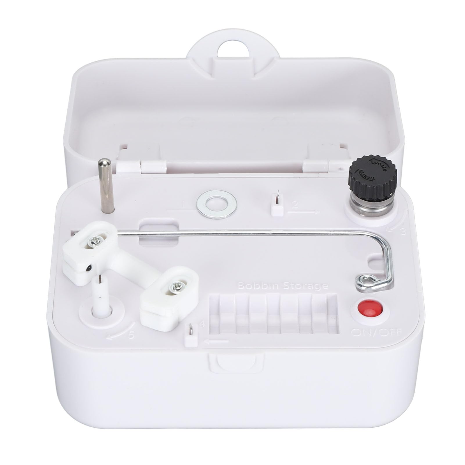 Bobbin Winder, Professional Automatic Bobbin Winders for Sewing, High Speed Sidewinder Bobbin Winder with Lock and Hidden Handle, Portable Electric Bobbin Winder for Crafts Use