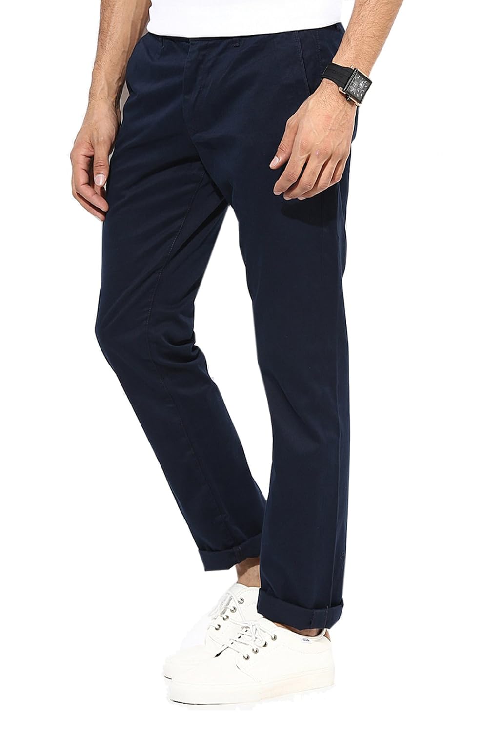 ad & av mens casual trouser (110_mens_lycra_black_hh)-black