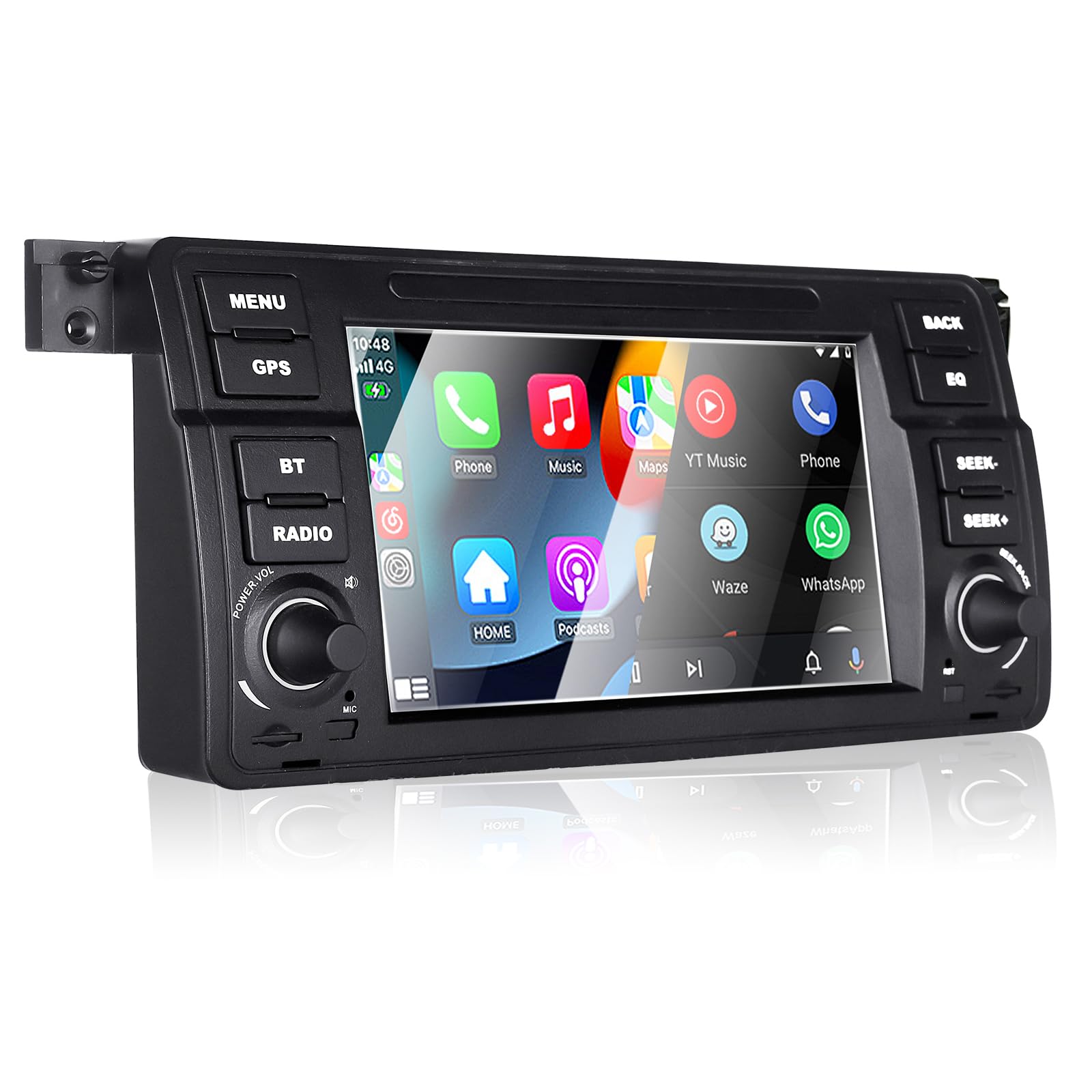 Photo 1 of Liulbobu Car Stereo for BMW E46 3 Series 1999-2004 Compatible with Wireless Carplay/Android Auto, 7 inch Radio with IPS Touch Screen/Bluetooth/Mirror Link/FM/AM/USB/High Power/RDS/SWC/DSP