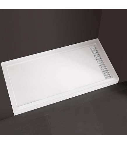 Receveur De Douche Sterling 42x36 Pouces - Blanc, Seuil Simple, Drainage à Gauche, Neuf (peut Avoir Défauts)