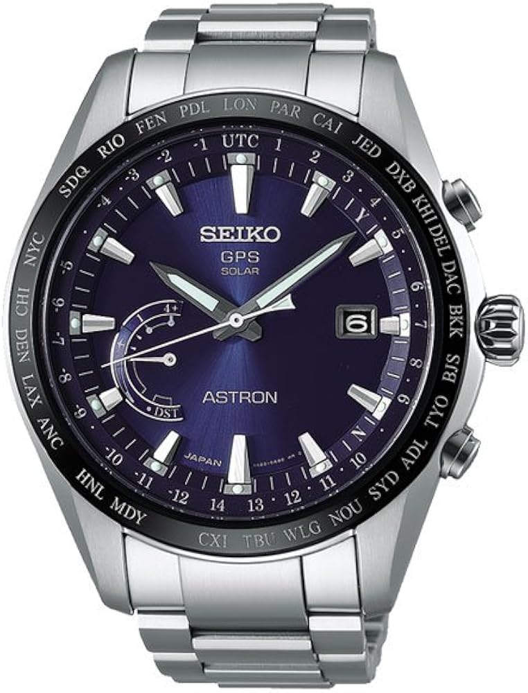 Seiko Mens Chronograph Solar Powered Watch with Titanium Strap SSE109J1 Amazon.co.uk Watches