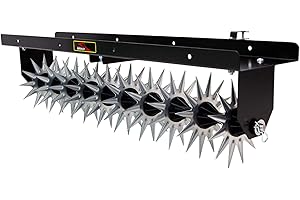 Brinly SA-401BH-A Tow Behind Spike Aerator with 3D Galvanized Steel Tines & Extra-Wide Tow Bar, 40"