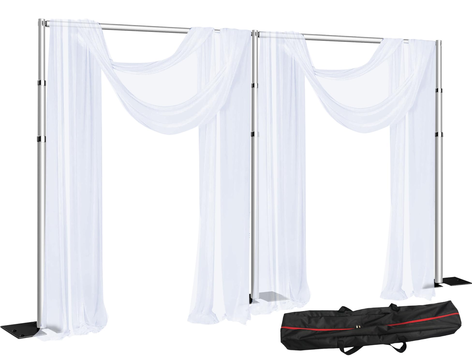 Photo 1 of **PARTS ONLY** SLOW DOLPHIN 20 x 10ft Pipe and Drap Photo Studio Backdrop Stand Kit, Heavy Duty Adjustable Frame Backdrop Stand with Carry Bag for Event, Birthday Party, displays and Wedding Decoration.
