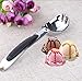 WBSEos Ice Cream Scoop, Solid Stainless Steel with Nonslip Rubber Grip Ice Cream Spade