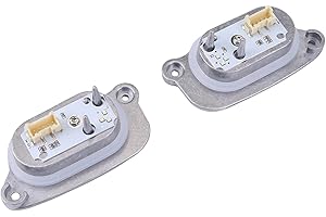 SEADEAR 2PCS Left&Right Xenon Headlight Daytime Running Light DRL Module for A3 S3 8V 2017-2021 1.4L 1.8L 2.0L Xenon Headlight DRL Module Unit 90070222, 8V0998473, B011482-A, 90103617, 8V0998474, B101139-A