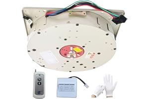 Anbaochi Chandelier Hoist Lifter System, DDJ100 8M Remote Control+Wall Switch Electric Motor Winch Lighting Lifting, 110V-120V Max Capacity 220lbs, Hoist Lift (DDJ100 220lbs 8m)