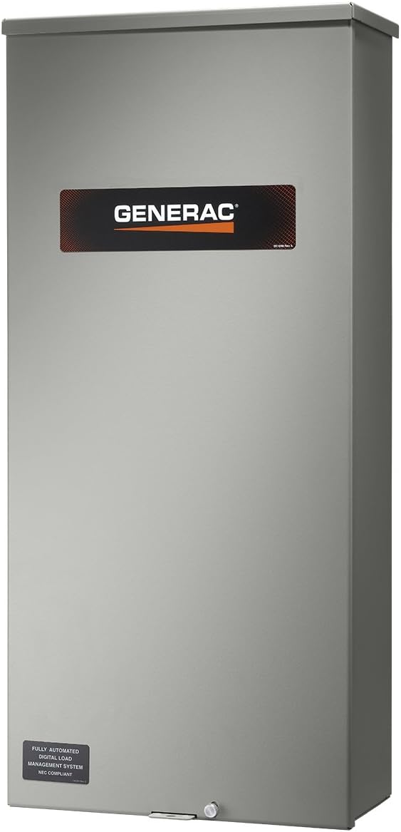 Generac RXSW100A3 100 Amp 120/240V Single Phase NEMA 3R Service Rated Automatic Transfer Switch for Standby Generators