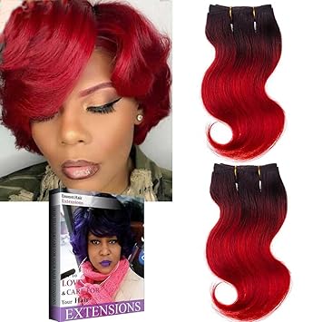 Emmet Brazilian Hair Extension Ombre Colors Virgin Hair Body Wave