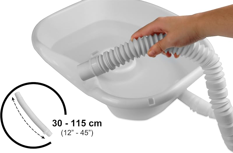 Lavacabezas Portátil para Casa y Cama, Rígido, Encamados