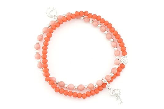 Lizas Armband Schmuckarmband zweireihig mit facettierten Steinen