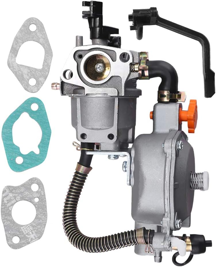 Saihisday 170F Dual Fuel Carburetor LPG/NG Conversion Kit for Portable Gasoline Generator GX200 6.5HP 7.5HP