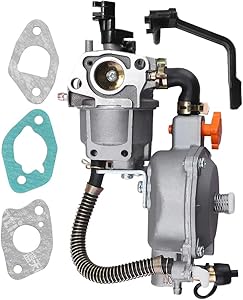Saihisday 170F Dual Fuel Carburetor LPG/NG Conversion Kit for Portable Gasoline Generator GX200 6.5HP 7.5HP