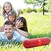 Wireless Bluetooth Speaker Portable Outdoor Stereo Speaker The Pill Shape Speaker with Built-in Microphone and HD Voice (Red)