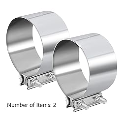 EVIL ENERGY 5.0 Inch Exhaust Clamp,Butt Joint Band