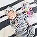 EGELEXY Toddler Infant Baby Clothes Milk Printed Long Sleeve Sleeping Bag Sleeper Gowns Size 0-6 Months (Grey)