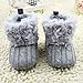 Weixinbuy Baby Girls Knit Soft Fur Winter Warm Snow Boots Crib Shoes