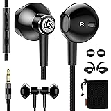 LUDOS SPECTA Wired Earbuds in-Ear Headphones, Universal Microphone for Clear Calls, Strong Bass, Sound-Dynamic, Noise Isolati