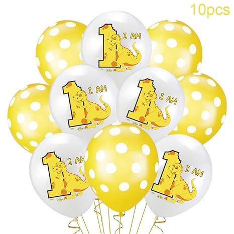 10pcs Jurassic World Latex Balloon Confetti Baby Shower Girl