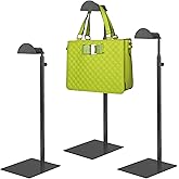 KDYZS+ Purse Display Stands, 3 Pack Black Handbag Display Stand Stainless Steel Purse Display Rack Adjustable Height Bag Display Stand Holder Anti-fingerprint for Retail Boutiques Commercial Store