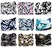 KINGREE 9PCS Outdoor Magic Scarf UV Resistence Elastic Seamless Bandana (Bionic Camo)