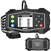 VECOONEEN OBD2 Scanner Diagnostic Code Reader,Automotive OBD II Engine Light,Battery Tester,Mode 6, Mode 8 &amp; I/M Readiness,OBDII Scan Tool for All OBDII Cars 1996+(OBDIIBlack)