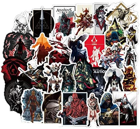 Amazon アサシン クリード アサクリ Ac アサシン教団 十字軍 Assassin S Creed 潜入アクションゲーム 暗殺者の教義 暗殺教団 暗殺 人気ゲーム テレビゲーム シール ステッカー55枚 ステッカー デカール 車 バイク