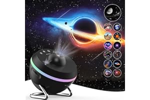 Star Projector,Flevo Galaxy Projector for Bedroom,with Planetarium Projector Night Light,4K Replaceable 13 HD Galaxy Discs,360 °Rotation,for Kids Christmas and Halloween,Party,Birthday,Valentines Gift