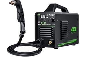 AIXZGLOBAL AIXZ 45 Amp Plasma Cutter Non-High Frequency, Non-Touch Pilot Arc Cutter Machine with 110/220V Dual Voltage Digital Display IGBT Inverter 2T/4T Portable Metal Plasma Cutting Equipment