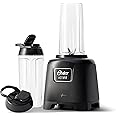 Oster Personal Blender for Shakes, Smoothies, and Single Serve Portable Cups with 2 20-ounce On-the-Go Spill Proof Cups and Lids, BPA-Free & Dishwasher-Safe, Black