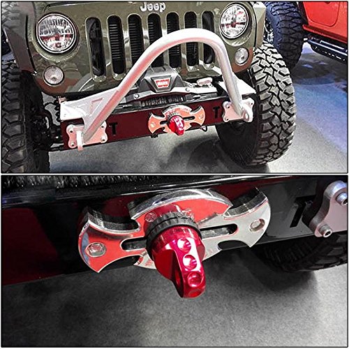 AUXMART Hawse Fairlead for Synthetic Winch Rope Cable Lead Guide Jeep Wrangler JK 2007-2017