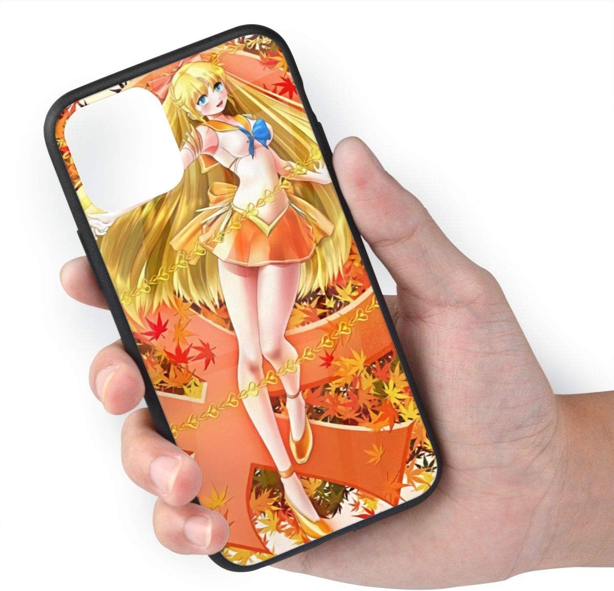 Padida Sailor Moon Usagi Tsukino iPhone 11 Case,Tempered Glass iPhone 11 Cases Firebird for Women Girls Boys, Pattern Design Shockproof Anti Scratch Case for Apple iPhone 11