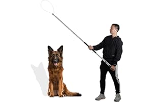 Smarkey 60"-92" Animal Catch Pole Wildlife Control Tool Noose Holder Net Kit for Dogs Feral Cat Raccoons Hog Pig Fox Coyote Bulldog Wolf Goat Lizards Boar Bichon Calf Piglet Gator