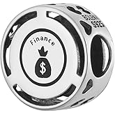 Bolenvi Jobs Career Professions Bead Charm Compatible with Pandora & Similar Bracelets, Necklaces & DIY Jewelry - Authentic 925 Sterling Silver Charm (Finance Investment Banker Financial Trader)