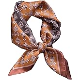 Hexchasty Head Hair Scarf Satin Silk Feeling Scarves for Women Lightweight Fashion Bag Purse Scarf for Handbags Accessories