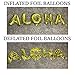 Hawaiian Party Decorations Pack for Beach Party - Aloha Party Decorations Banner, Gold Confetti Balloons (40)