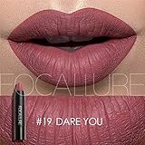 Focallure Matte Lipstick Metallic Sparkly Lipgloss Womens Makeup Stay On Glossier Lip Gloss Long Lasting Colorstay Solid Waterproof Lip Stick