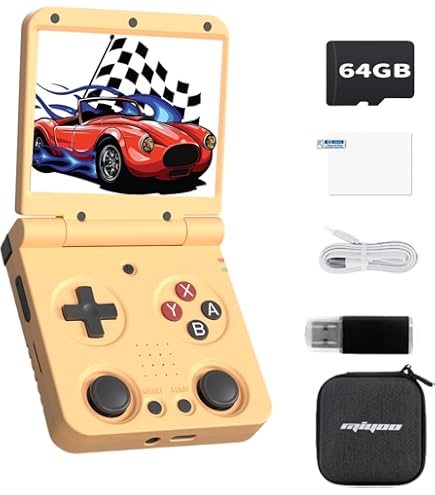 【美品】Miyoo flip V2 Amazon.com: Miyoo Flip V2 Handheld Game Console, 3.5-Inch