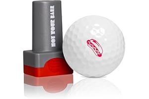 ZEETY Golf Ball Stamp, Golf Ball Stamper, Self-Inking Golf Ball Stamp Marker to Identify Golf Balls, Golf Gift Golf Accessories for Men and Women Golfers