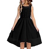 blibean Girls Summer Dress Tween Flower Lace Sun Dresses Size 6-15 Years