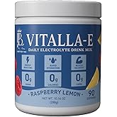 VITALLA-E Replenisher Daily Electrolyte Powder Drink Mix - Sugar Free – Raspberry Lemon, 90 Servings– Hydration Powder w/ 6 Key Electrolytes & Trace Minerals– Keto Friendly, Vegan, Non-GMO (CF Ultima)