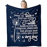 Memorial Sympathy Gifts for Loss of Loved One, in Memory of Loved One Gift, Memorial Blanket, Bereavement Gift Idea, Sorry for Your Loss Gifts for Husband Mom Dad, Comfort Throw Blanket 50”x60”