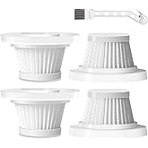 Replacement HEPA Filters Compatible with Horsepower Duck Vacuum Cleaner as Seen on TV, 4-Pack High-Efficiency Filtration, Washable Filters Compatible with Horsepower Duck Handheld Vac as Seen on TV