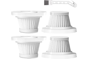 KLYPTICFIT Replacement HEPA Filters Compatible with Horsepower Duck Vacuum Cleaner as Seen on TV, 4-Pack High-Efficiency Filtration, Washable Filters Compatible with Horsepower Duck Handheld Vac as Seen on TV